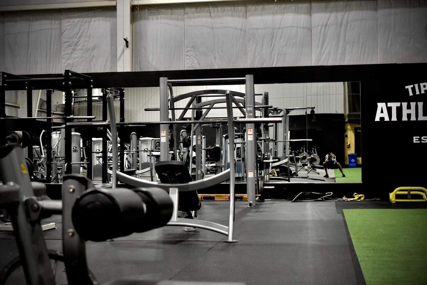 The full fitness center floor at TLAC