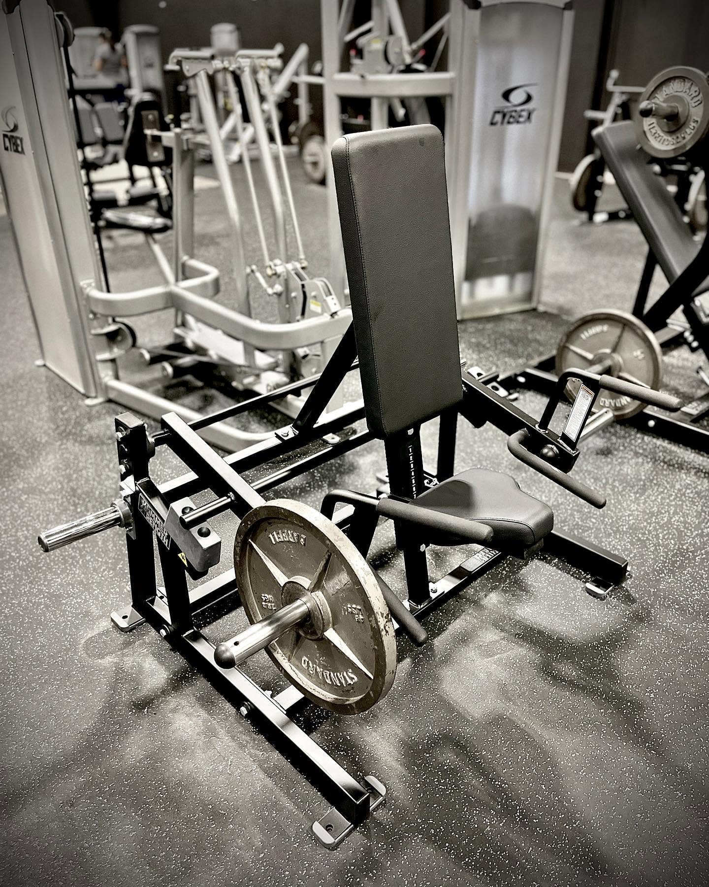 Seated shoulder shrug machine at TLAC